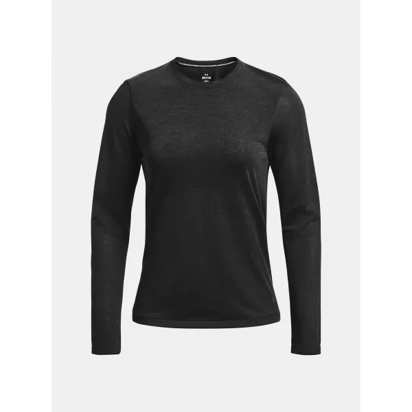  Damen-T-Shirt UNDER ARMOUR SEAMLESS STRIDE LS 1375699-001 SCHWARZ 