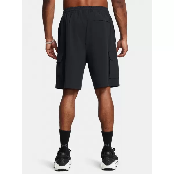  Herrenshorts UNDER ARMOUR VIBE WOVEN CARGO SHORT 1386560-001 SCHWARZ 