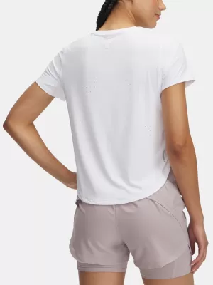 Damen-T-Shirt UNDER ARMOUR LAUNCH ELITE SHORTSLEEVE 1389564-100 WEIß