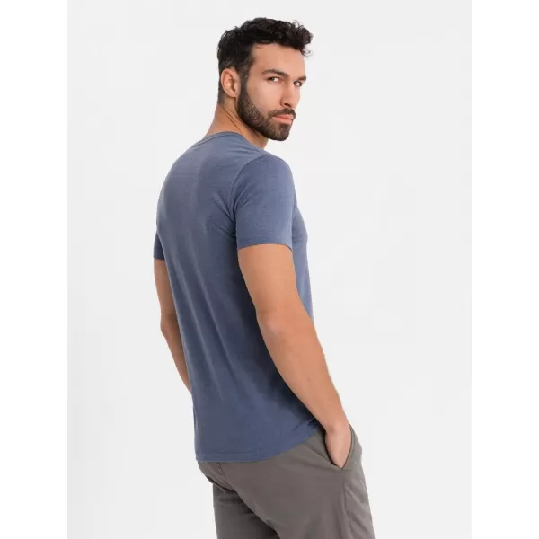  Hemd OMBRE OM-TSBS-0237 BLAUE MELANGE 