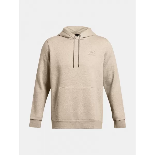  Herren-Sweatshirt UNDER ARMOUR ESSENTIAL FLEECE HOODIE 1373880-203 BRAUN 