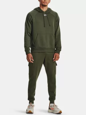 Herren-Sweatshirt UNDER ARMOUR RIVAL FLEECE HOODIE 1379757-390 GRÜN