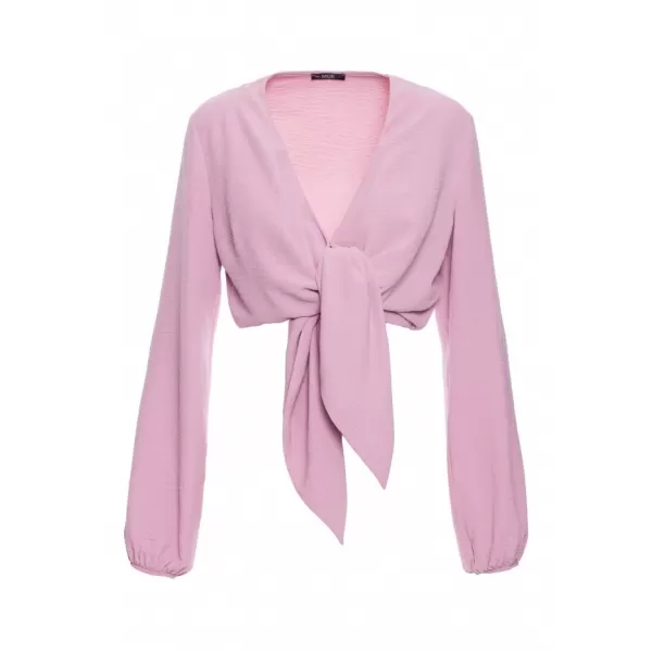  Crop-Top für Damen MOE M861 KREPPROSA 