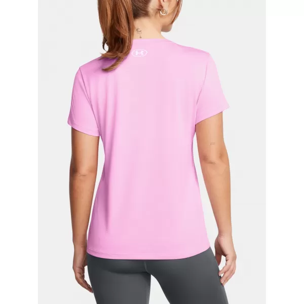  Damen-T-Shirt UNDER ARMOUR TECH SSV- TWIST 1384227-638 ROSA 