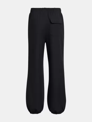 Sporthose für Mädchen UNDER ARMOUR UNSTOPPABLE WVN WIDE LEG 1388638-001 SCHWARZ