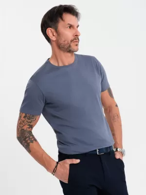 Hemd OMBRE OM-TSBS-0236 BLAUER DENIM
