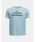 T-Shirt für Jungen UNDER ARMOUR TECH SPLIT WORDMARK SS 1383010-494 BLAU