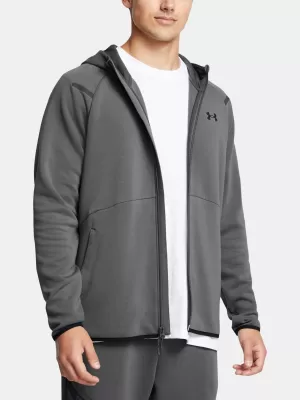 Herren-Sweatshirt UNDER ARMOUR UA UNSTOPPABLE FLC FZ HD EU GRAU