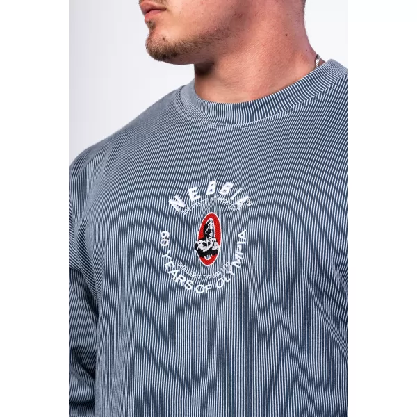  Übergroßes Sweatshirt ohne Kapuze SIGNATURE 797 BLUE Nebbia 