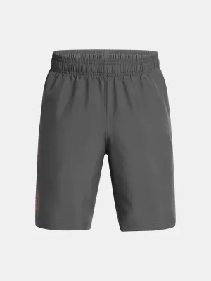 Shorts für Jungen UNDER ARMOUR TECH WOVEN WORDMARK SHORT 1383341-026 GRAU