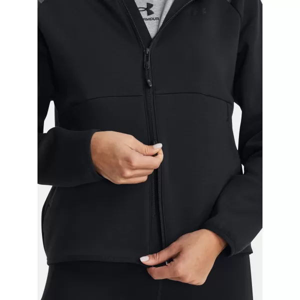  Damen-Sweatshirt UNDER ARMOUR UNSTOPPABLE FLC FZ 1379842-001 SCHWARZ 