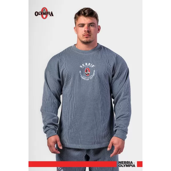  Übergroßes Sweatshirt ohne Kapuze SIGNATURE 797 BLUE Nebbia 
