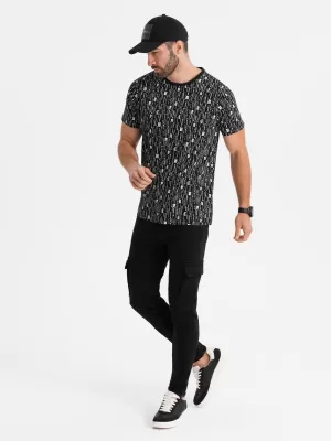 Hemd OMBRE OM-TSFP-0225 SCHWARZ
