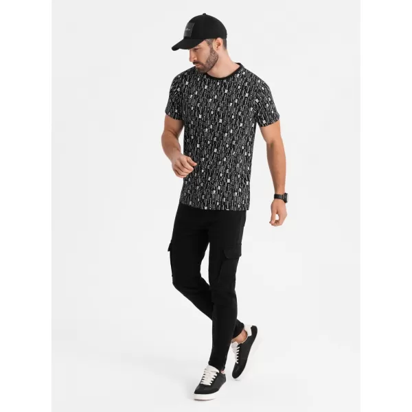 Hemd OMBRE OM-TSFP-0225 SCHWARZ 