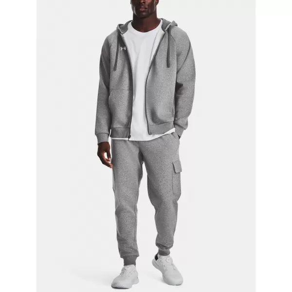  Herren-Sweatshirt UNDER ARMOUR UA RIVAL FLEECE FZ HOODIE GRAU 