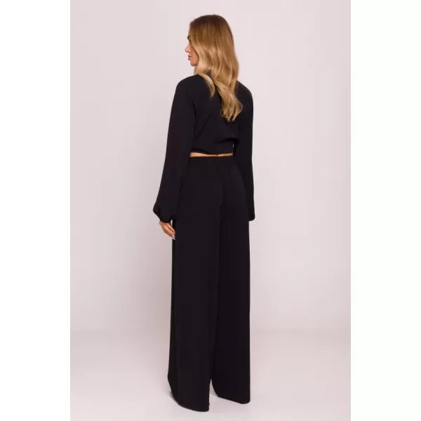  Crop-Top für Damen MOE M861 SCHWARZ 