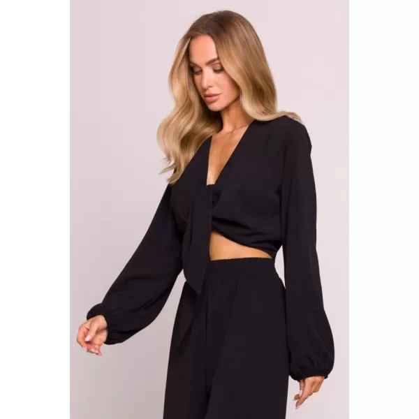  Crop-Top für Damen MOE M861 SCHWARZ 