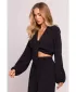 Crop-Top für Damen MOE M861 SCHWARZ