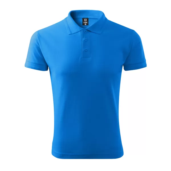  Herren-T-Shirt mit Kragen ALTISPORT NoPrint NP/ALM302 SCHNORCHEL BLAU 
