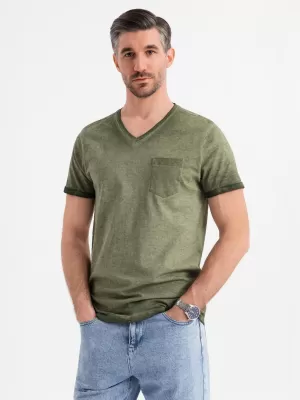 Hemd OMBRE OM-TSWT-0242 OLIVE