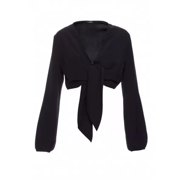  Crop-Top für Damen MOE M861 SCHWARZ 