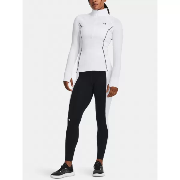  Damen-T-Shirt UNDER ARMOUR TRAIN CW 1/2 ZIP 1379886-100 WEIß 