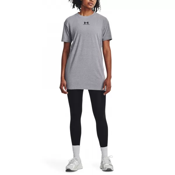  Damen-T-Shirt UNDER ARMOUR W EXTENDED SS NEW 1383429-035 GRAU 