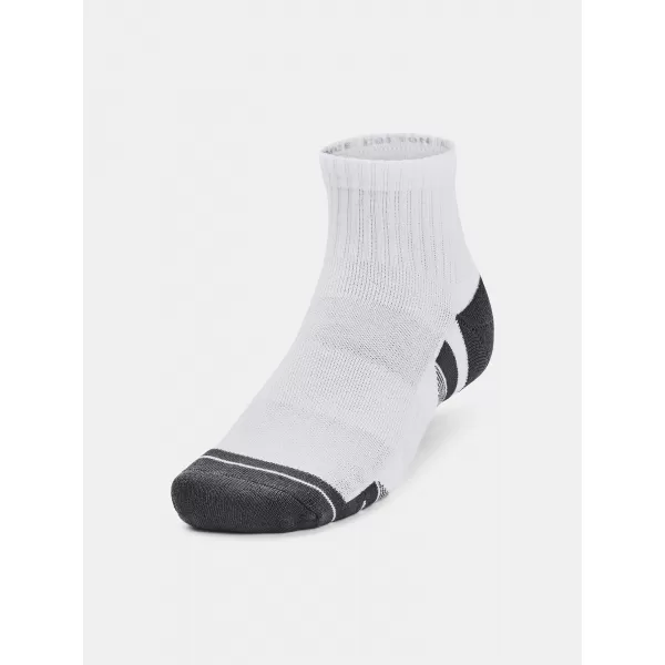  Socken UNDER ARMOUR PERFORMANCE COTTON 3P QTR 1379528-100 WEIß 