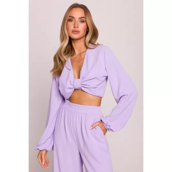  Crop-Top für Damen MOE M861 LILA 