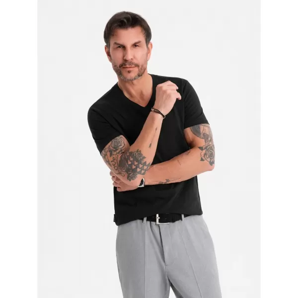  Hemd OMBRE OM-TSBS-0237 SCHWARZ 