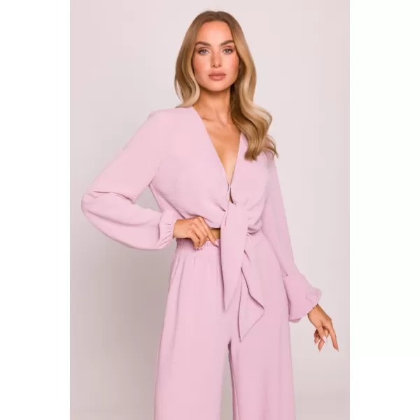  Crop-Top für Damen MOE M861 KREPPROSA 