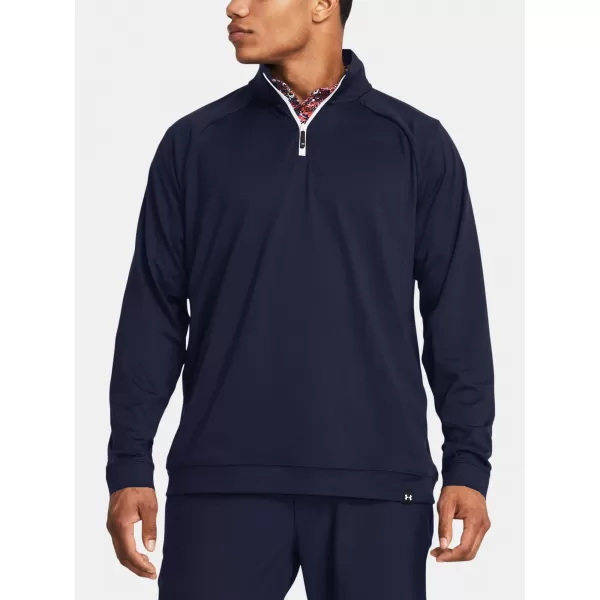  Herren-Sweatshirt UNDER ARMOUR MIDLAYER QZ LB 1383254-410 BLAU 