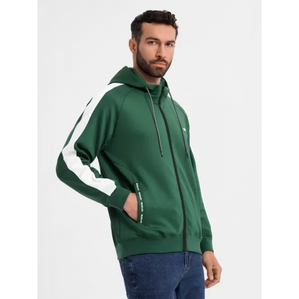  Herren -Sweatshirt OMBRE OM-SSZP-0210 DUNKELGRÜN 