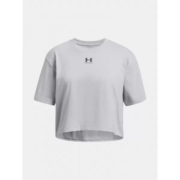  Mädchen-T-Shirt UNDER ARMOUR RIVAL SS 1389755-011 GRAU 