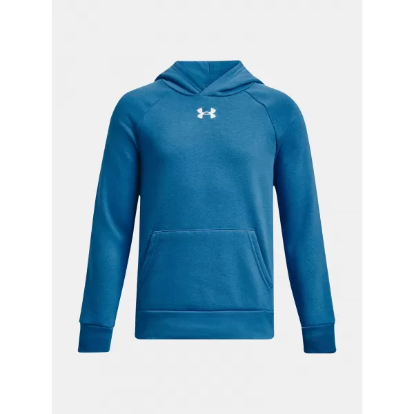  Jungen-Sweatshirt UNDER ARMOUR RIVAL FLEECE HOODIE 1379792-466 BLAU 