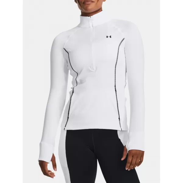  Damen-T-Shirt UNDER ARMOUR TRAIN CW 1/2 ZIP 1379886-100 WEIß 