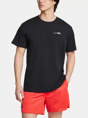 Herren-T-Shirt UNDER ARMOUR HW ARMOUR LABEL SS 1382831-001 SCHWARZ