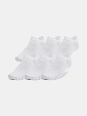 Socken UNDER ARMOUR ESSENTIAL NO SHOW (6 PÁRŮ) 1382611-100 WEIß