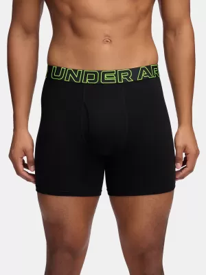 Herren-Boxershorts UNDER ARMOUR M PERF COTTON 6IN (3KS) 1383889-004 SCHWARZ