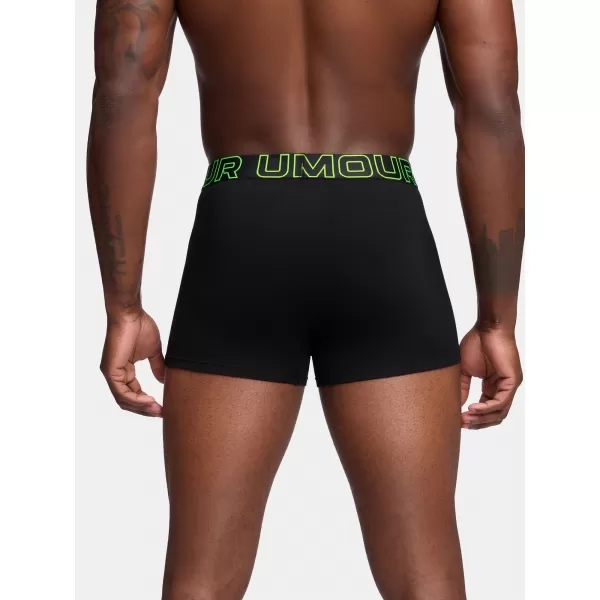  Herren-Boxershorts UNDER ARMOUR M PERF COTTON 3IN (3KS) 1383891-004 SCHWARZ 