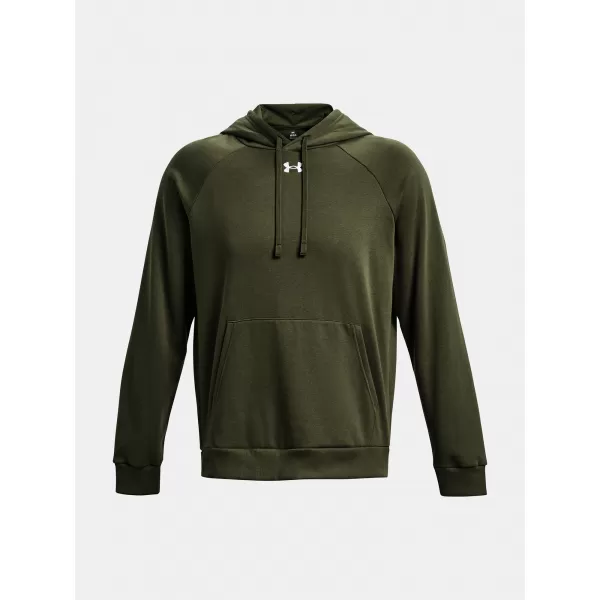  Herren-Sweatshirt UNDER ARMOUR RIVAL FLEECE HOODIE 1379757-390 GRÜN 