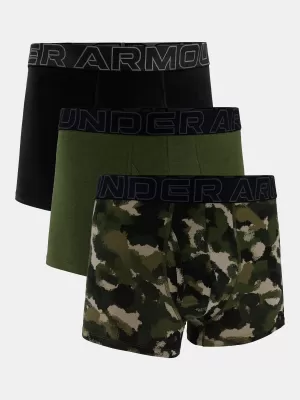 Herren-Boxershorts UNDER ARMOUR M PERF COTTON NOV 3IN 1383892-391 GRÜN