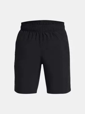 Shorts für Jungen UNDER ARMOUR WOVEN WDMK SHORTS 1383341-001 SCHWARZ