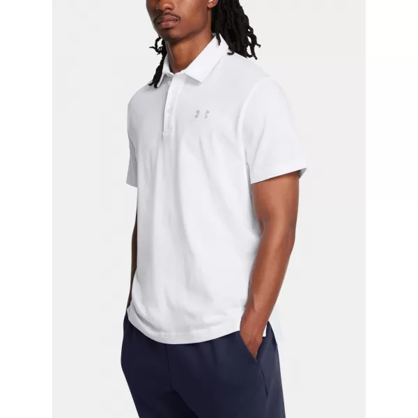  Herren-T-Shirt UNDER ARMOUR ICON POLO 1386608-100 WEIß 