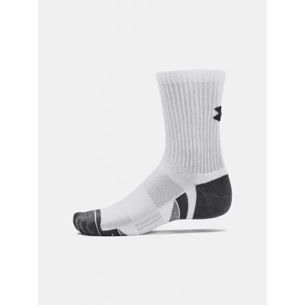  Socken UNDER ARMOUR PERFORMANCE COTTON 3P MID 1379530-100 WEIß 