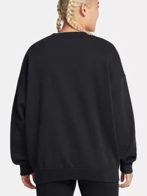 Damen-Sweatshirt UNDER ARMOUR RIVAL FLEECE OS CREW SCHWARZ