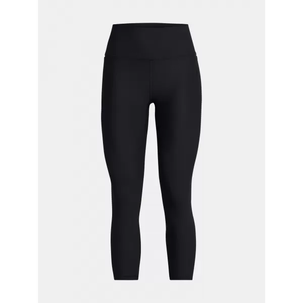  Leggings für Damen UNDER ARMOUR MERIDIAN RIB ANKLE LEG 1386467-001 SCHWARZ 