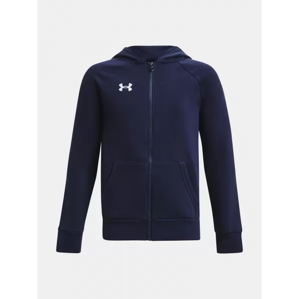  Jungen-Sweatshirt UNDER ARMOUR RIVAL FLEECE FZ HOODIE 1379794-410 BLAU 