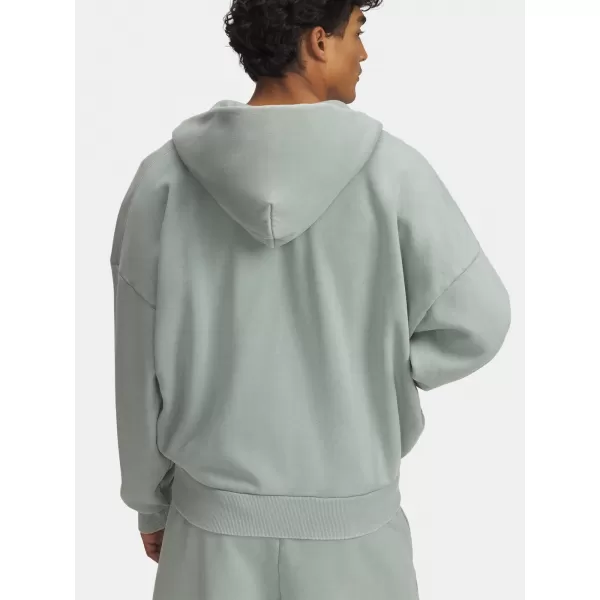  Herren-Sweatshirt UNDER ARMOUR ICON HWT FLEECE WASH FZ 6000651-348 GRÜN 