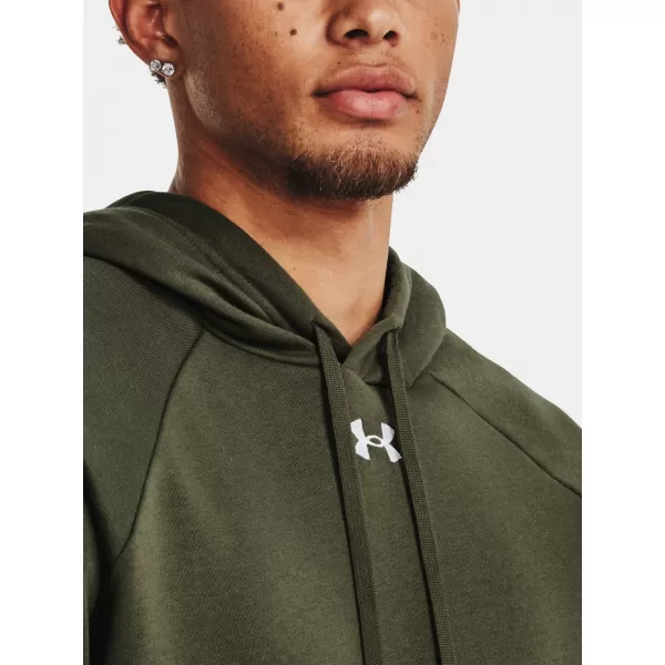  Herren-Sweatshirt UNDER ARMOUR RIVAL FLEECE HOODIE 1379757-390 GRÜN 